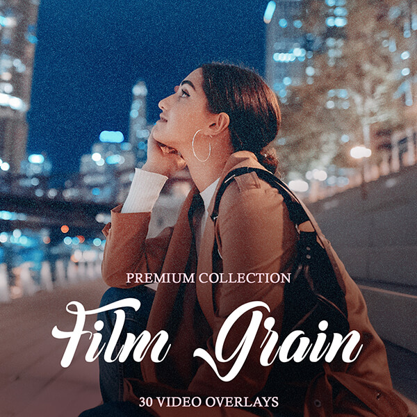 banner video overlays film grain
