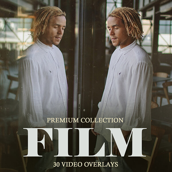 banner video overlays film effect