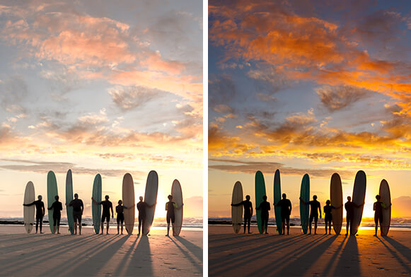 Couverture des préréglages Sunset Lightroom CC