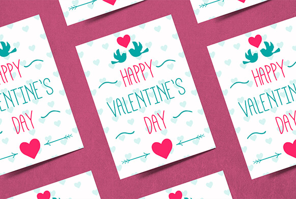 valentines day photo card templates