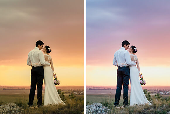 actions photoshop de mariage gratuites