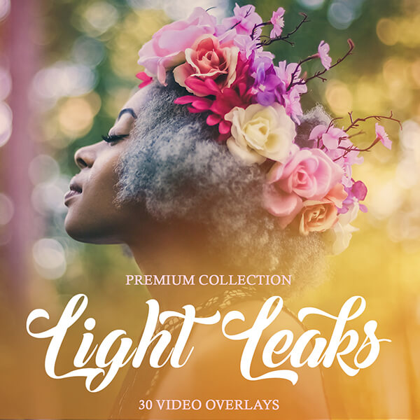 banner video overlays light leaks effect