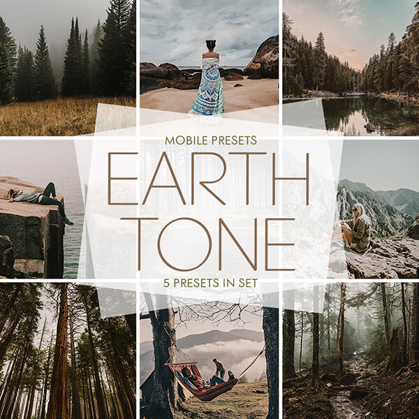 banner mobile presets earth tone