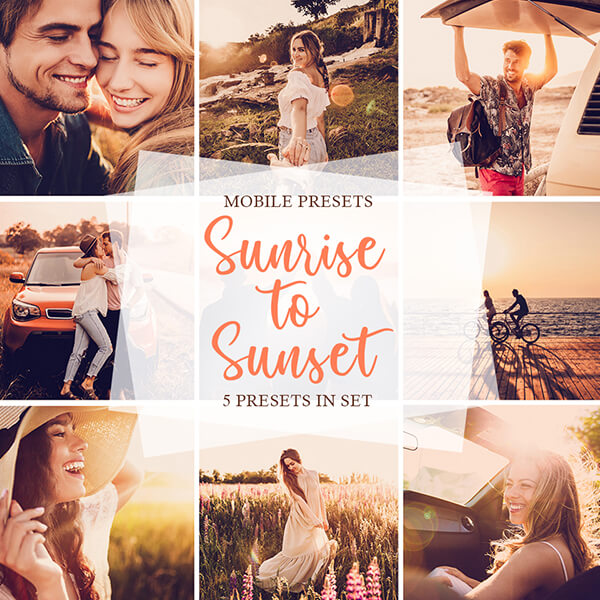 banner mobile presets sunrise to sunset
