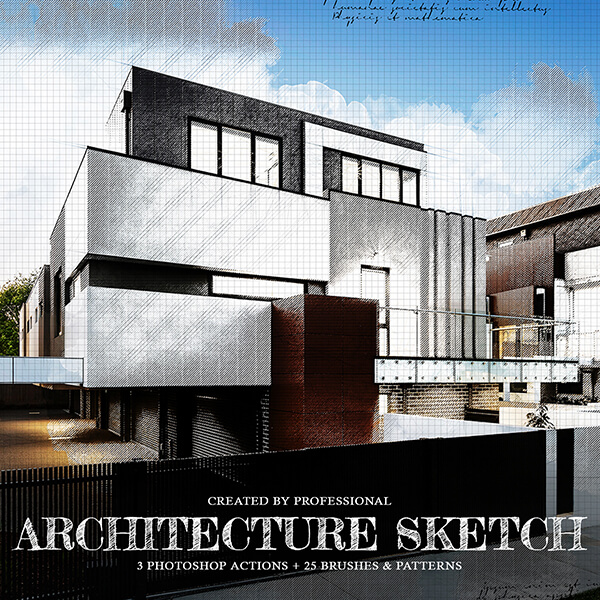banner ps actions architecture sketch