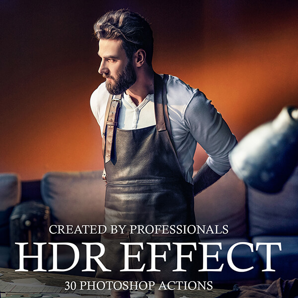 banner ps actions hdr effect