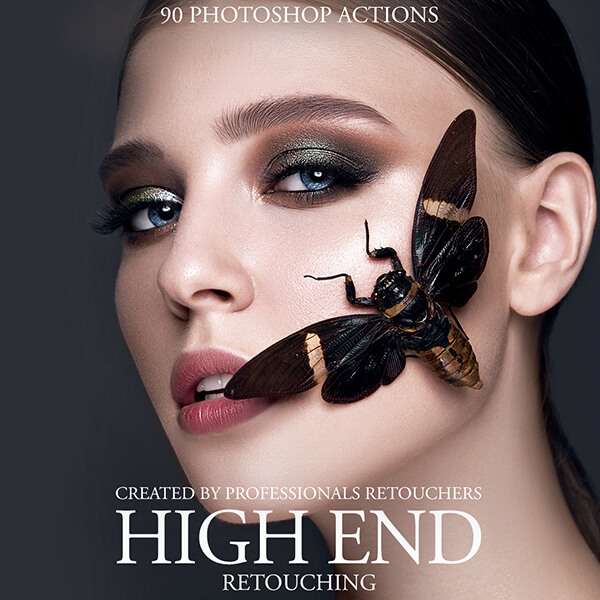 banner ps actions high end retouching