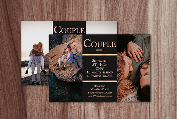photoshop card template