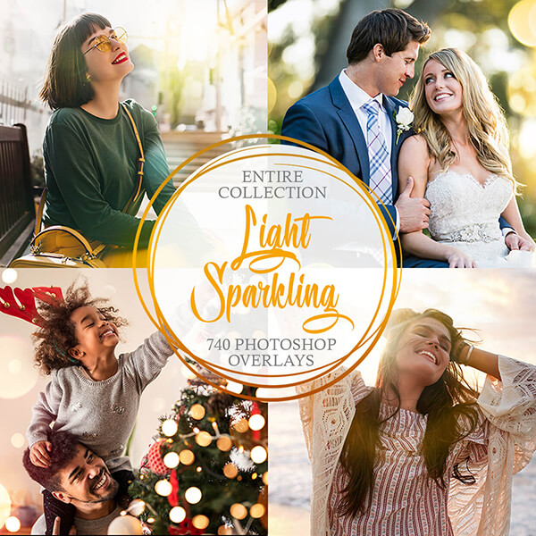 banner ps overlays light sparkling collection